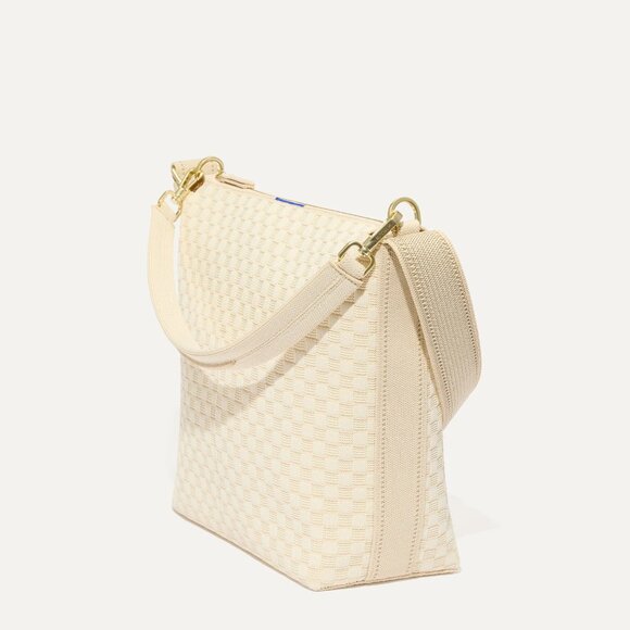 Rothy's The Mini Zip Bucket in White Sand - Picture 2 of 6